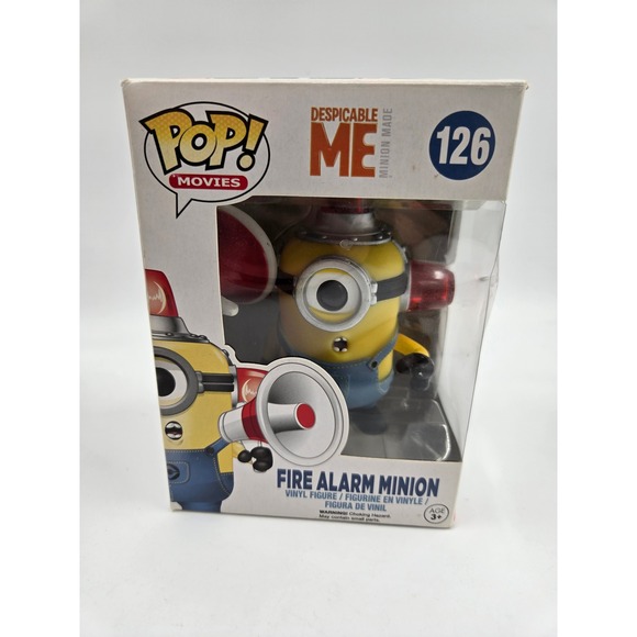 Funko Pop Minion Alarm – Édition Exclusive FYE – Brille Dans Le Noir – Collectionneur – Figurine Vinylée 9 Cm